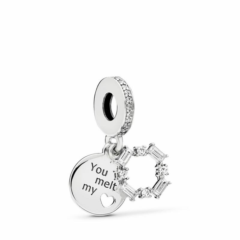 Pandora Ice Carving Dangle Charm Silver Egypt ZN8165074